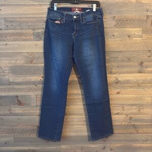 Excellent condition-Lucky Brand Drk Denim-Sophia Straight Leg - dark wash - Sz 8